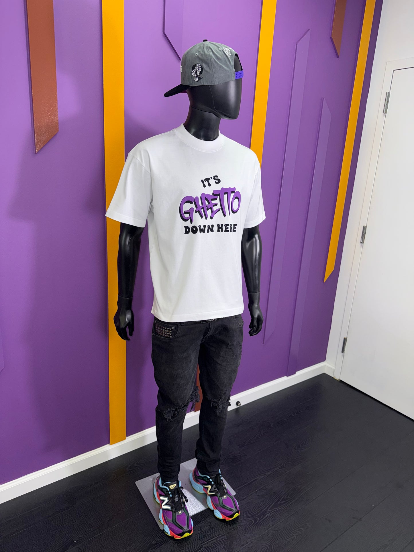 Heavy Weight Mock Neck Statement Tee