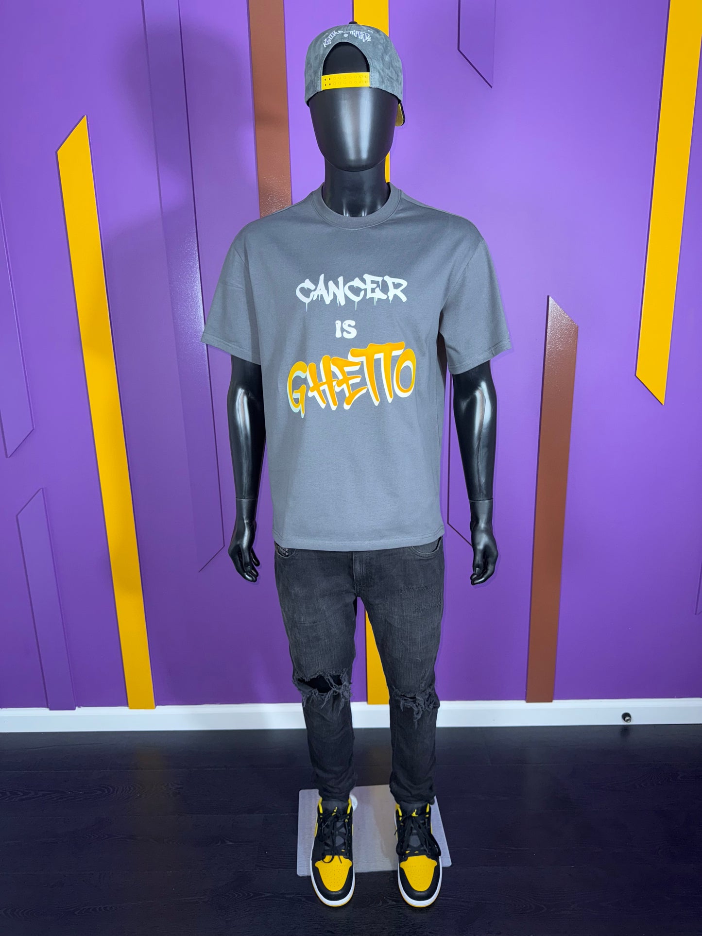 Heavy Weight Mock Neck Statement Tee