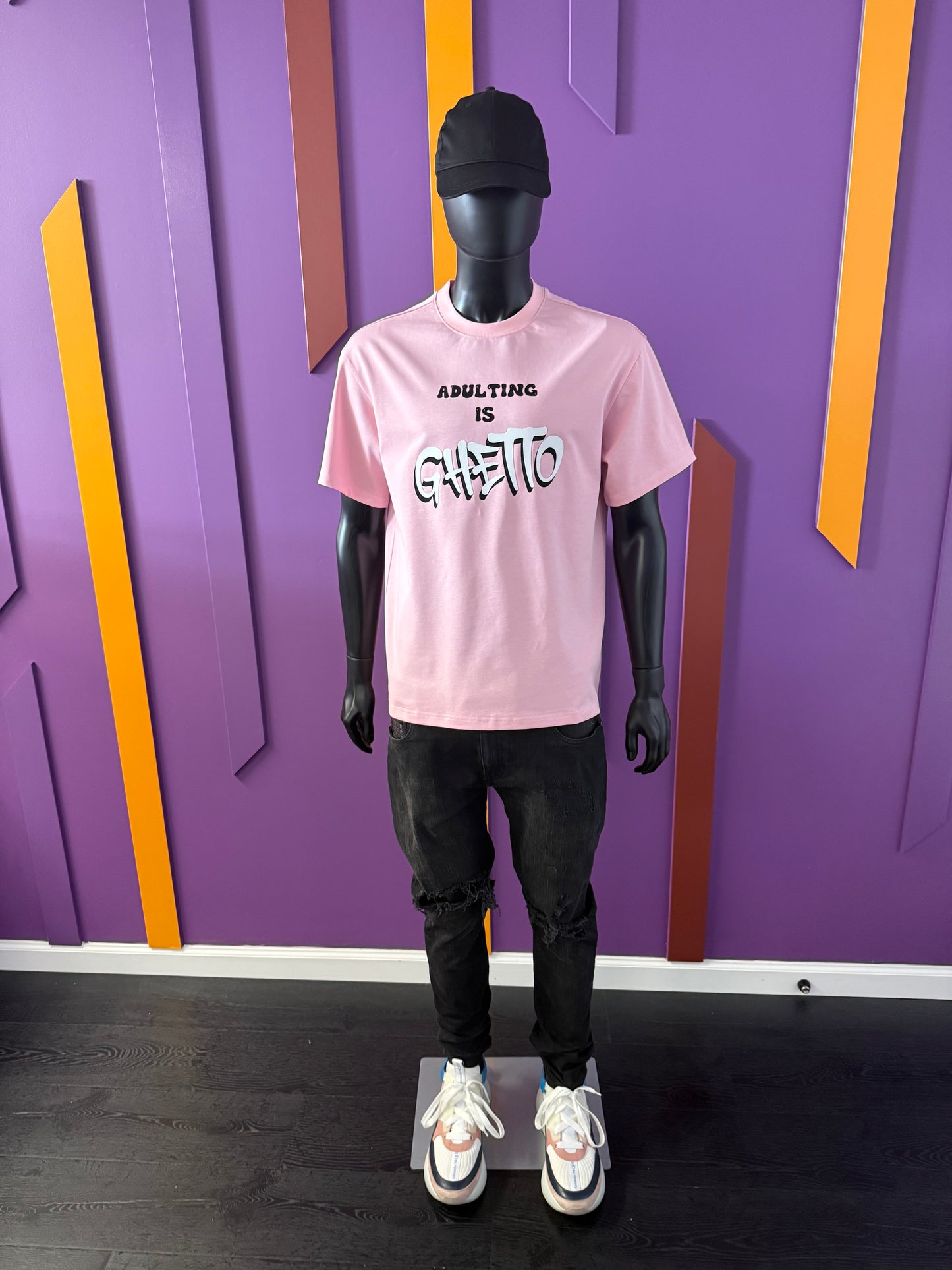 Adulting is Ghetto Statement Tee