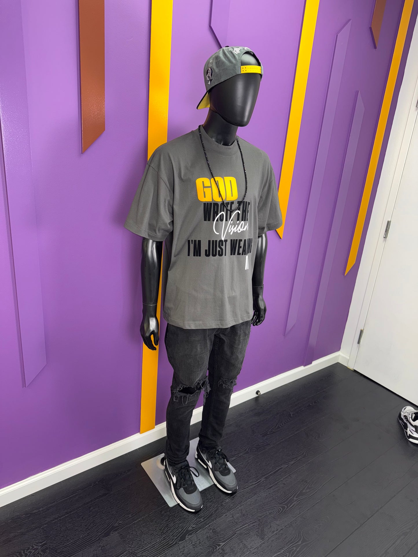 Heavy Weight Mock Neck Statement Tee