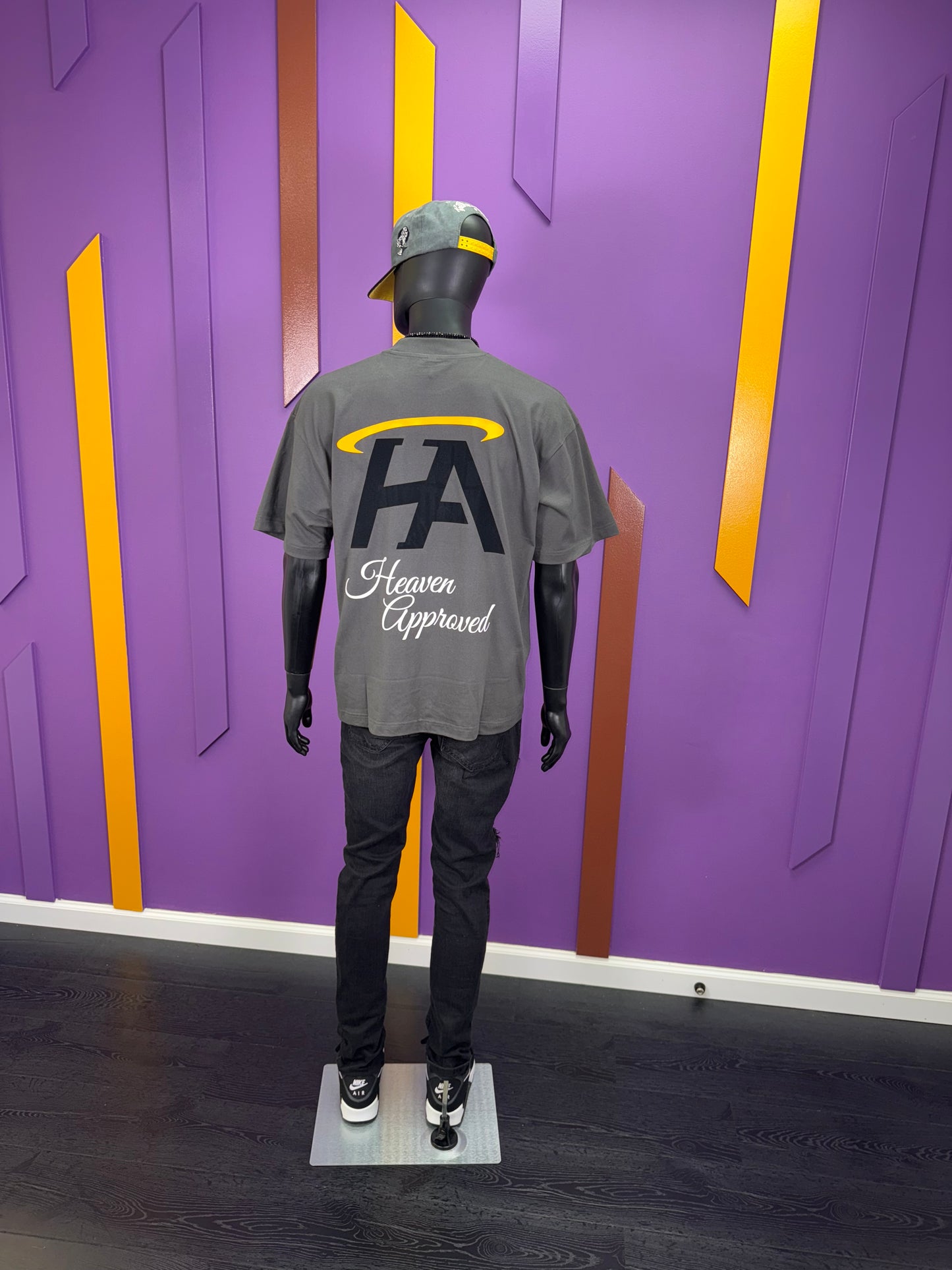 Heavy Weight Mock Neck Statement Tee