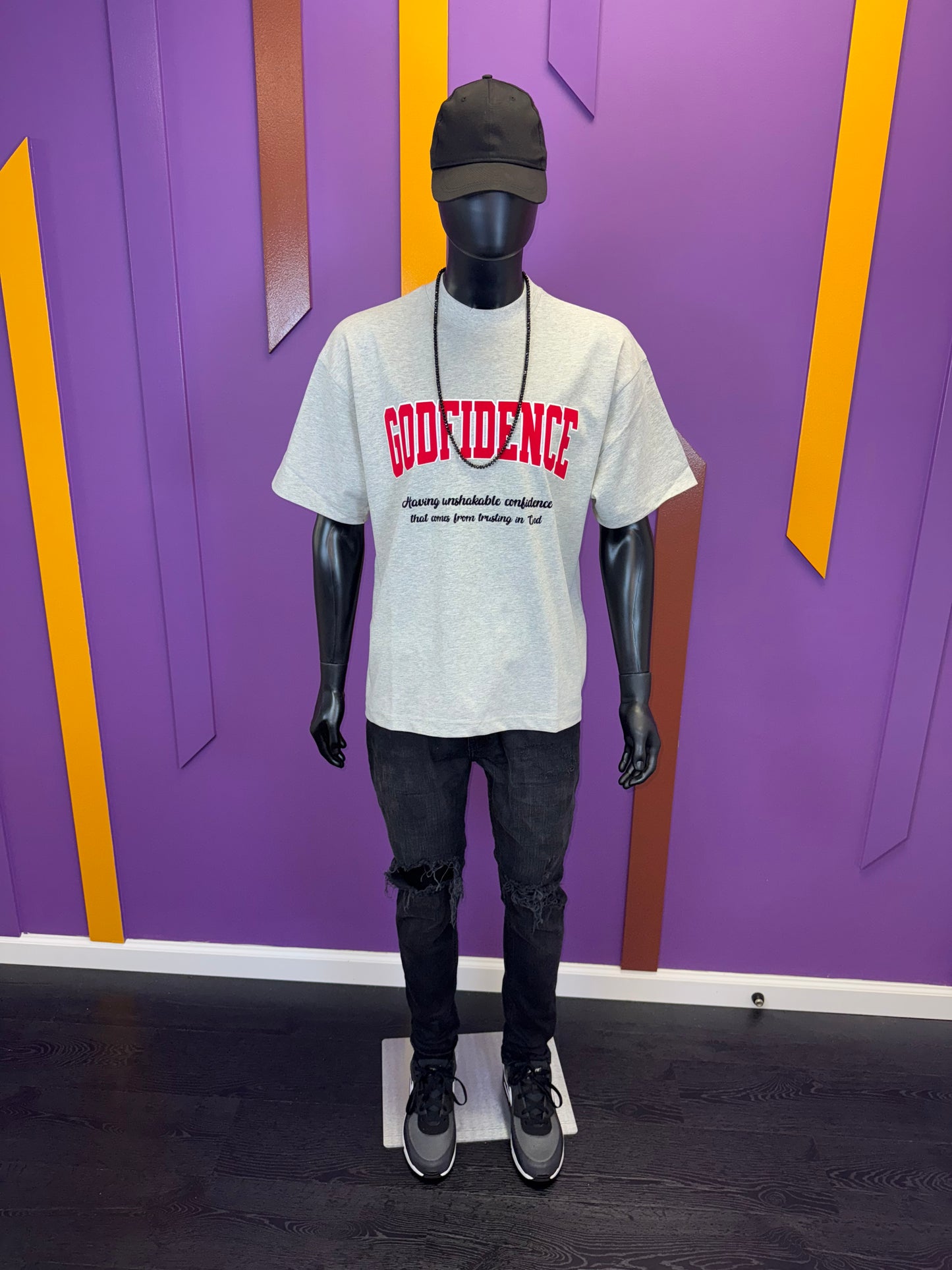 Heavyweight Mock Neck Statement Tee