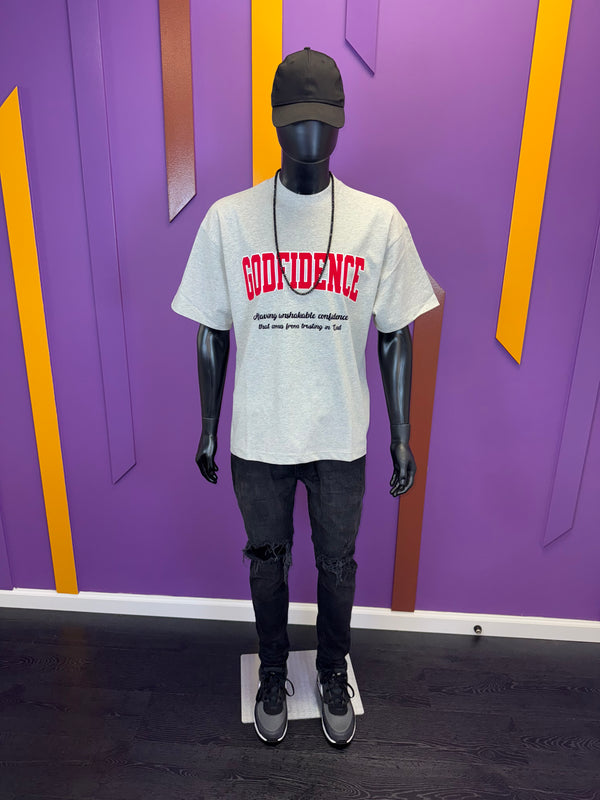 Heavyweight Mock Neck Statement Tee