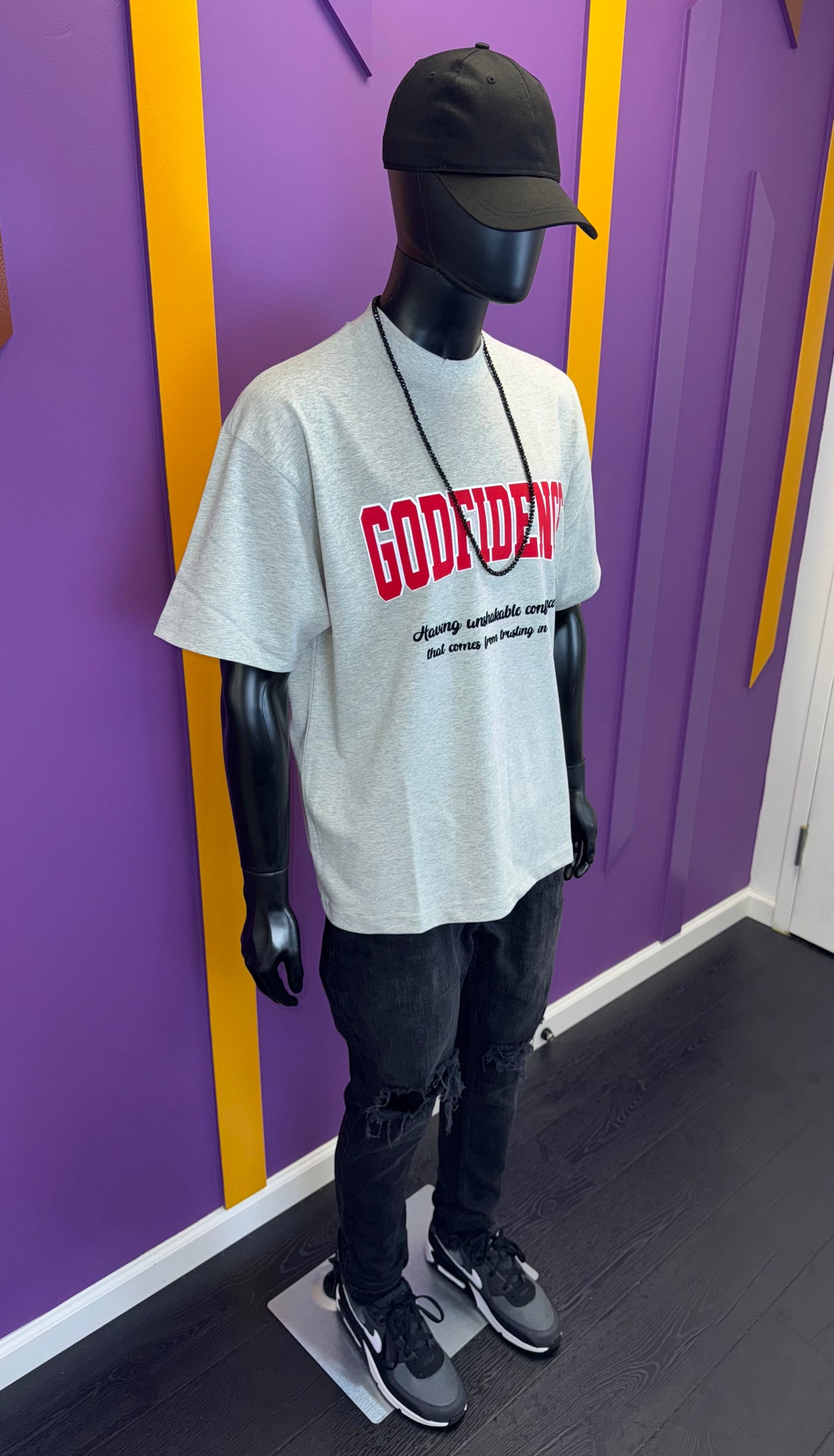 Heavyweight Mock Neck Statement Tee