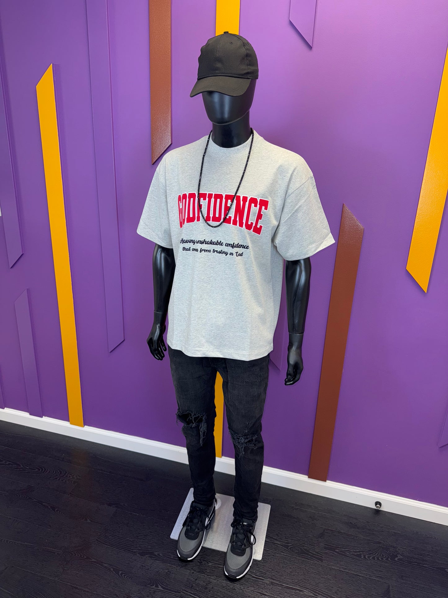 Heavyweight Mock Neck Statement Tee