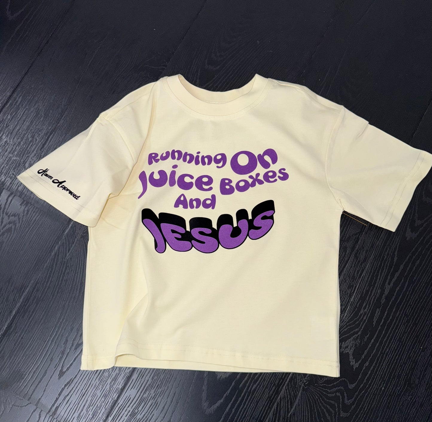 Heaven Approved Cool Kids Tee "Juice box and Jesus"