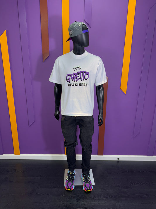 Heavy Weight Mock Neck Statement Tee