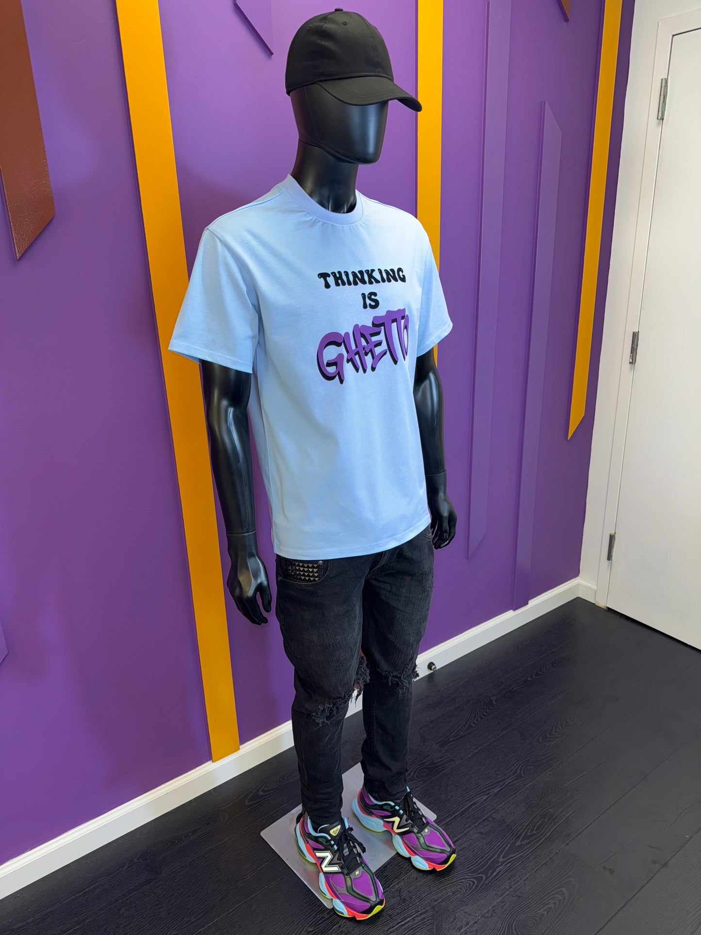 Thinking is Ghetto Statement Tee