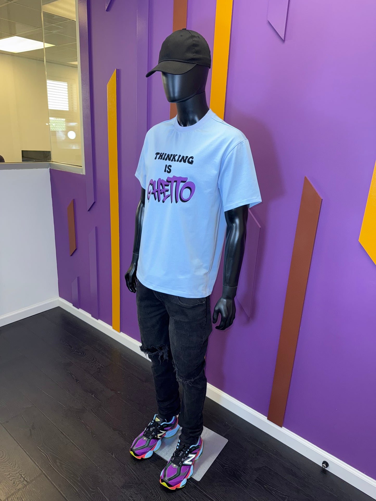 Thinking is Ghetto Statement Tee