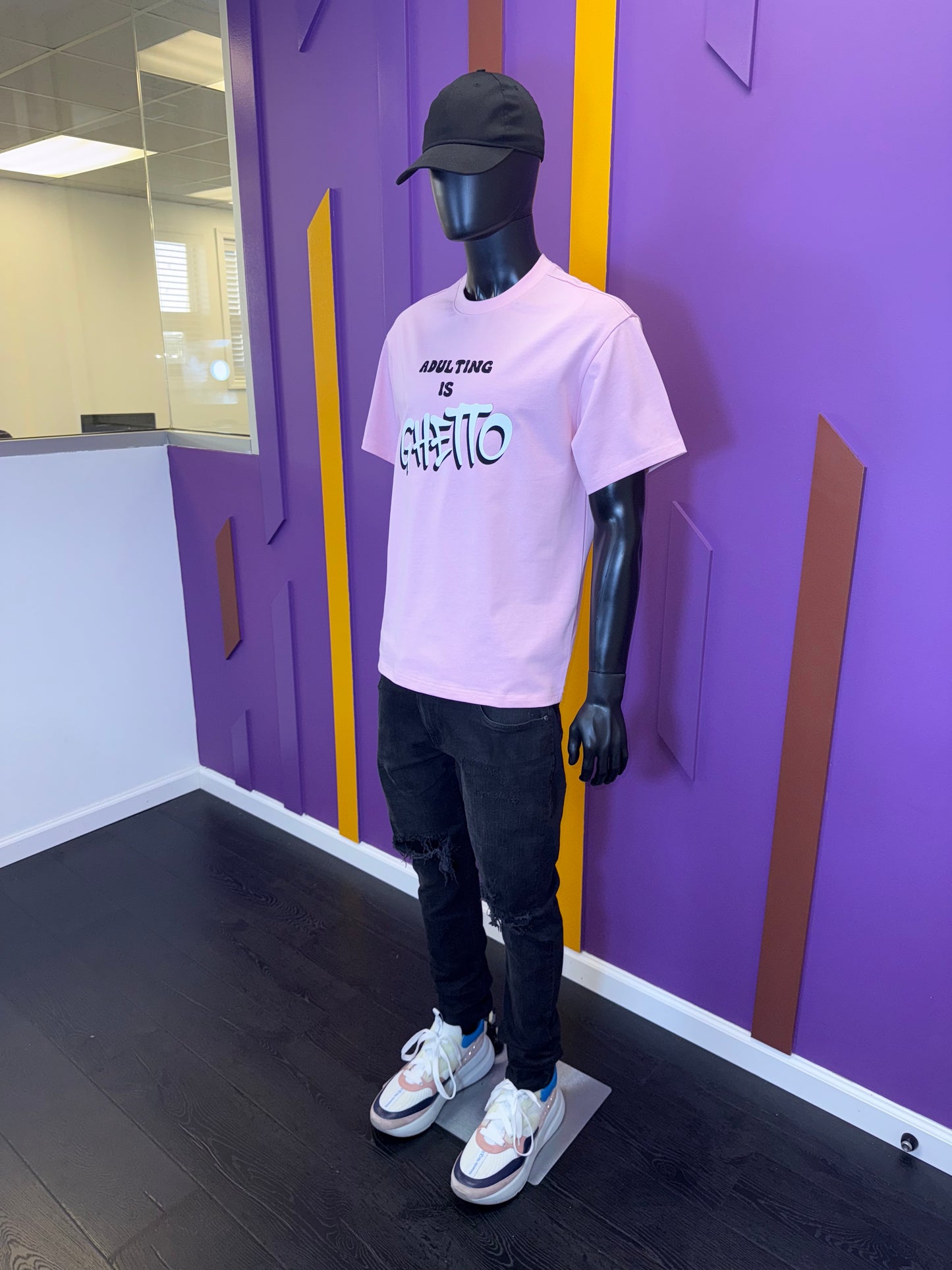 Adulting is Ghetto Statement Tee