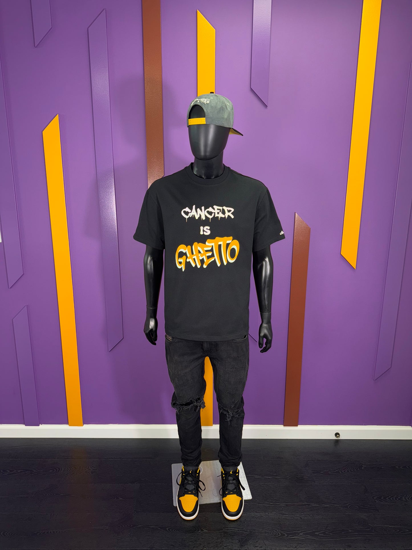 Heavy Weight Mock Neck Statement Tee