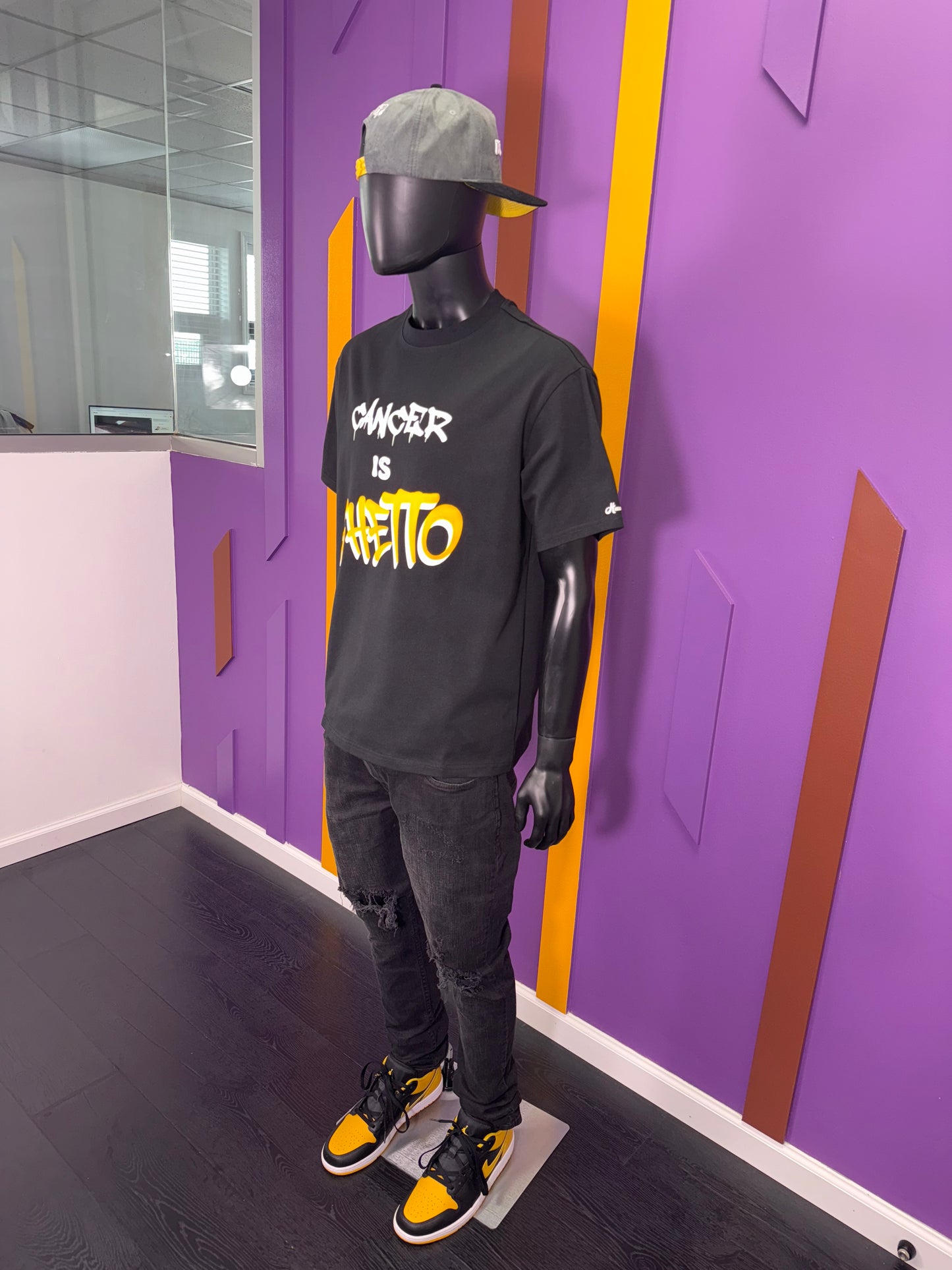 Heavy Weight Mock Neck Statement Tee