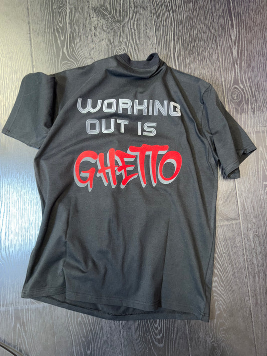 Working Out is Ghetto Men's Statement Tee